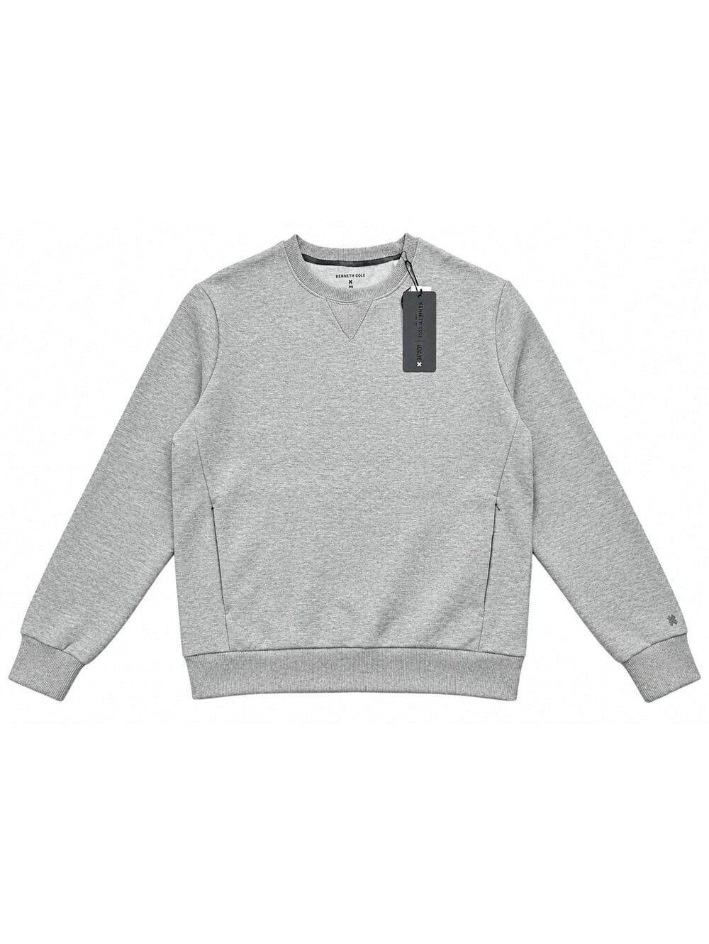 Kenneth Cole Active Men’s Crewneck Sweatshirt Gray Medium Pockets NWT $79